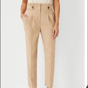 NWOT Ann Taylor Petite Paper Bag Ankle Pant